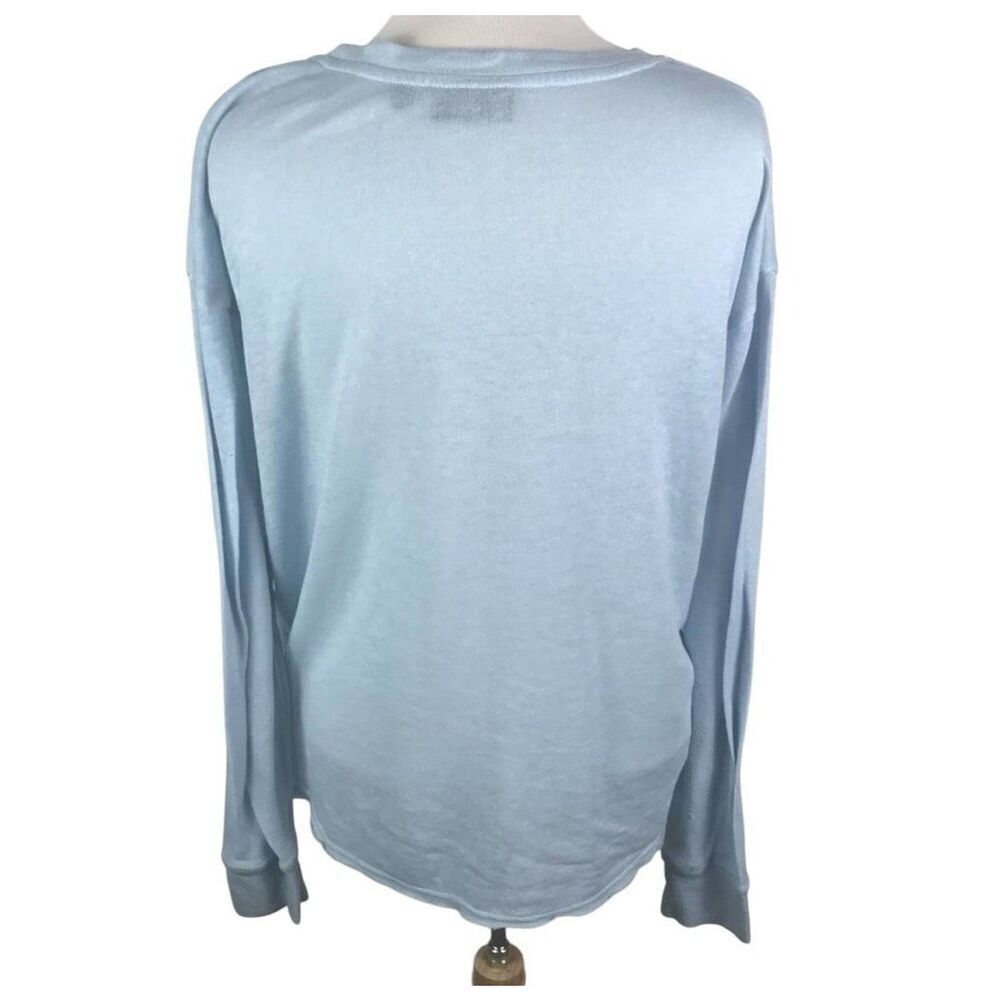 ✨Polaroid Blue Retro Light Crewneck Sz XL Blue Sweatshirt✨ - Picture 4 of 11